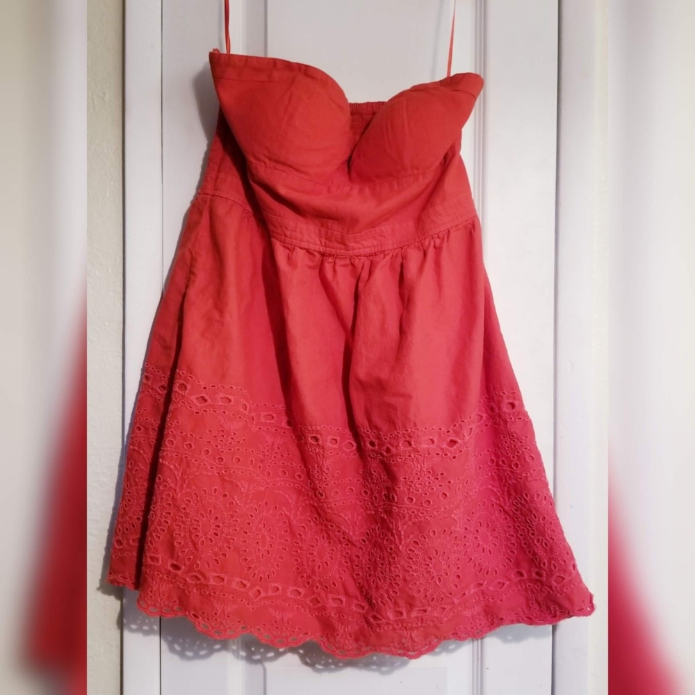 American Eagle Strapless Poppy Mini Dress